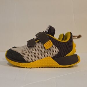 Adidas LEGO RARE Kids' Yellow and Brown Sneakers Size 9